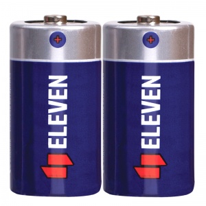 Батарейка Eleven C/R14 (1.5 В) солевая (эконом, 2шт.) (301741)