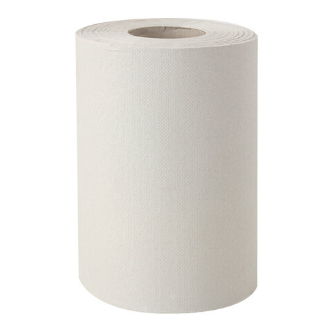 Полотенца бумажные для держателя 1-слойные Лайма M1 Universal, рулонные, серые, 6 рул/уп