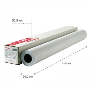 Бумага для высокоскоростной печати ProMEGA Engineer (80 г/кв.м, намотка 45м, ширина 914мм, втулка 50.8мм)