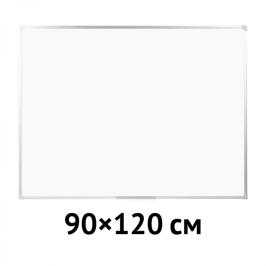 Доска магнитно-маркерная OfficeSpace (90x120см, алюминиевая рама, полочка) (340349)