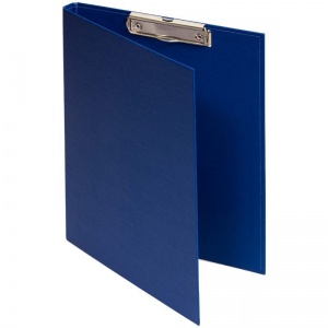 Папка-планшет с крышкой OfficeSpace (А4, до 70 листов, картон/бумвинил, с зажимом) синий (276562)