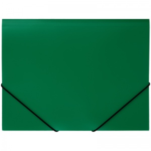 Папка на резинке пластиковая Стамм (А4, 500мкм, до 300 листов) зеленая (ММ-32190), 50шт.