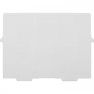 Пластиковый разделитель для картотеки Exacompta A4 (горизонтальный) серый, 2шт.