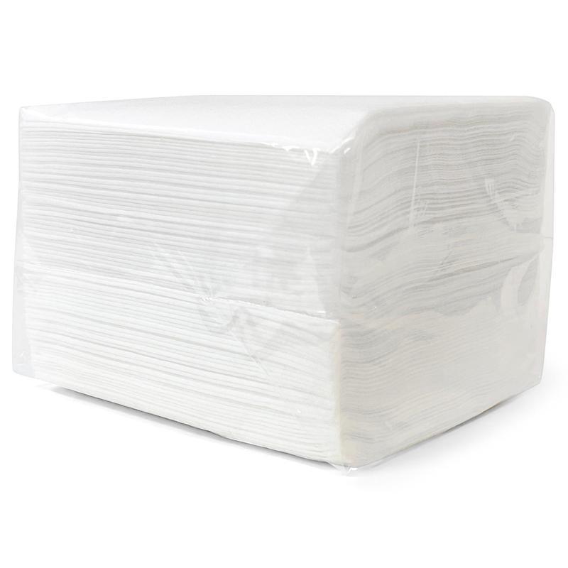 Салфетки бумажные 20x20см, 1-слойные Luscan Professional, белые, 27 пачек по 200шт.