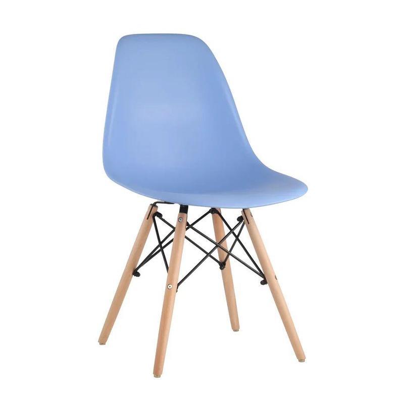 Стул для столовых Eames, пластик голубой
