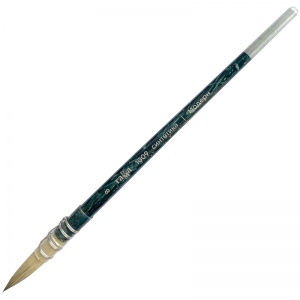 Кисть художественная Гамма "Модерн", синтетика, круглая №8, французское крепление, короткая ручка (1009008), 6шт.