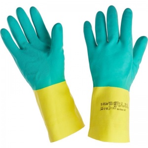 Перчатки защитные латексно-неопреновые Ansell "Бай Колор" 87-900, размер 10 (XL), 1 пара
