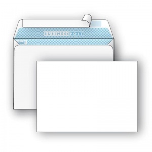 Конверт почтовый C5 Packpost BusinessPost (162x229, 90г, стрип) белый, 1000шт.
