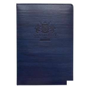 Ежедневник датированный на 2021 год А5 InFolio Gentlemen (176 листов) обложка кожзам, синий