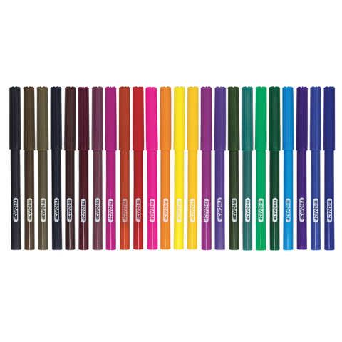 Набор фломастеров 24 цвета Пифагор &quot;Веселая такса&quot; (линия 1мм, смываемые) пвх-упаковка