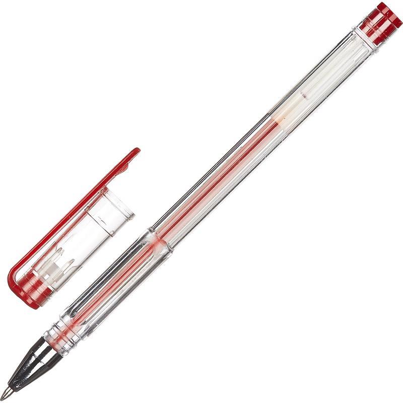 Ручка гелевая Attache Omega (0.5мм, красный), 12шт.