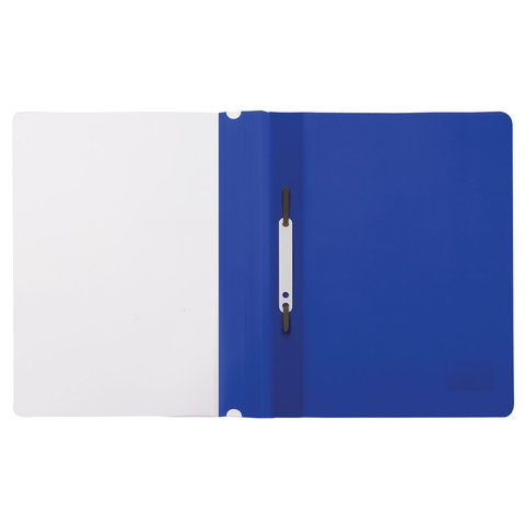 Папка-скоросшиватель Brauberg (А4, 180мкм, до 100л., пластик) синяя (220385), 25шт.