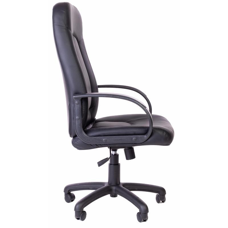 Кресло руководителя 670 TС, экокожа черная, пластик черный