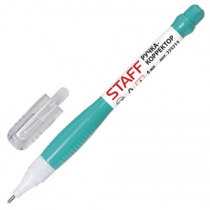 Корректирующая ручка Staff, 6мл, металлический наконечник (225213), 12шт.
