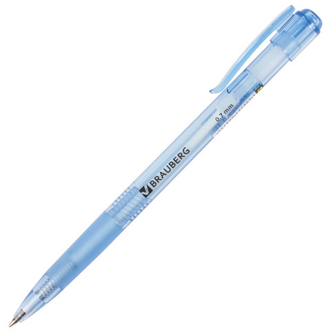 Ручка шариковая автоматическая Brauberg Patrol (0.35мм, синий цвет чернил) 48шт. (140582)