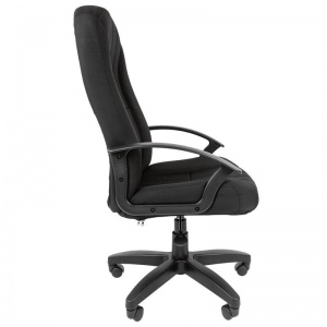 Кресло руководителя Стандарт СТ-85 PL, ткань 15-21 черная, пиастра (7033381)