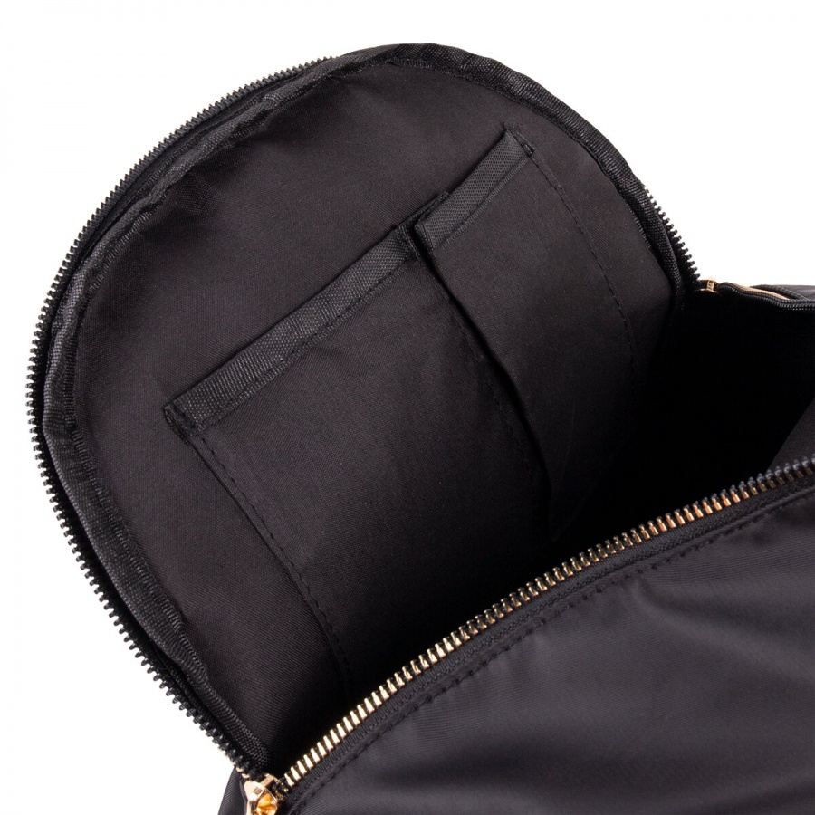 Рюкзак молодежный Brauberg Podium, женский, нейлон, черный, 30х26х12см (270814)