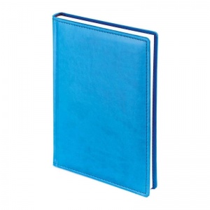 Ежедневник недатированный А5 Attache Velvet (136 листов) кожзам, синий флуор