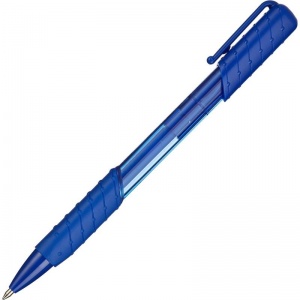 Ручка шариковая автоматическая Kores К6 (0.5мм, трехгранная, синий цвет чернил) 1шт.