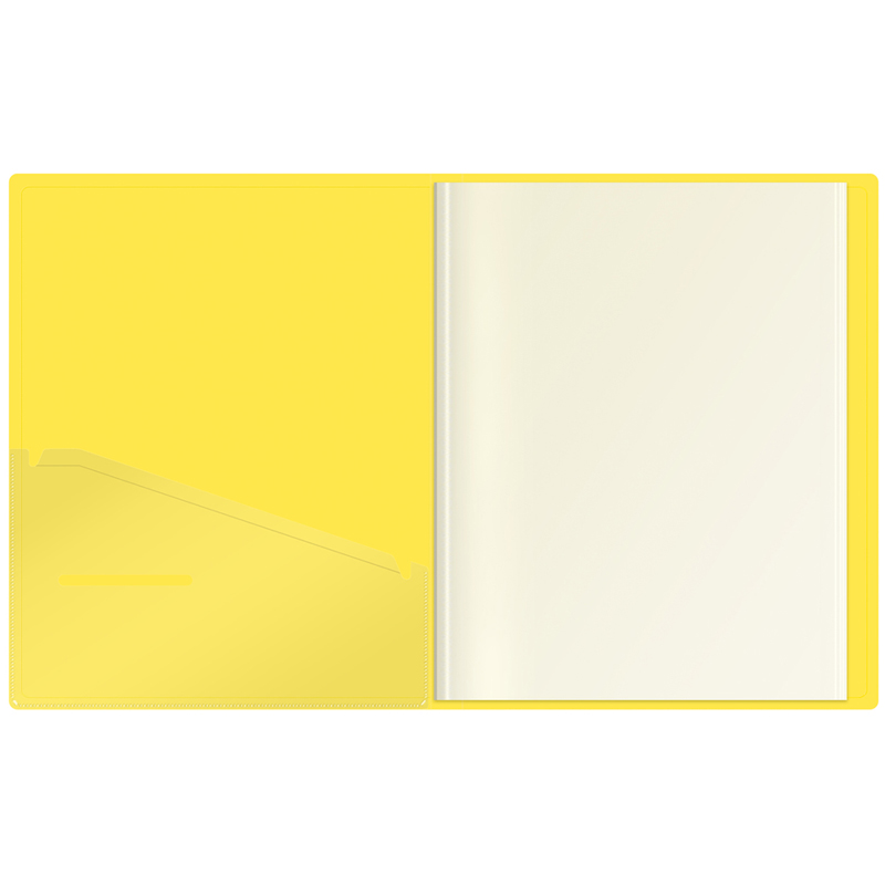Папка файловая 30 вкладышей Berlingo Soft Touch (А4, 17мм, 700мкм, пластик) желтая (DB4_30984)