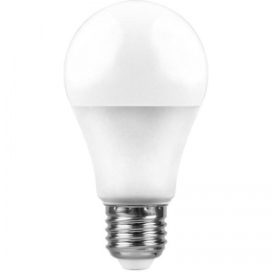 Лампа светодиодная Feron (12Вт, Е27, грушевидная) нейтральный белый, 1шт.