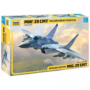 Модель для сборки Звезда Самолет "Многоцелевой фронтовой истребитель МиГ-29 СМТ", масштаб 1:72 (7309)