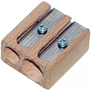Точилка ручная деревянная Koh-I-Noor (2 отверстия, без контейнера) 12шт. (9095OZ-033KK),