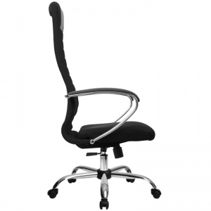 Кресло руководителя Metta SU-BK-10 CH, ткань-сетка черная №20, хром (101/003), хром (z308966975)
