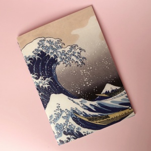 Записная книжка А5 Подписные издания "Hokusai", 24 листа, клетка, золотое тиснение, тонированный блок (1100088)