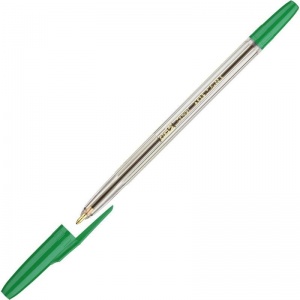 Ручка шариковая Attache Corvet (0.7мм, зеленый цвет чернил, корпус прозрачный) 1шт.