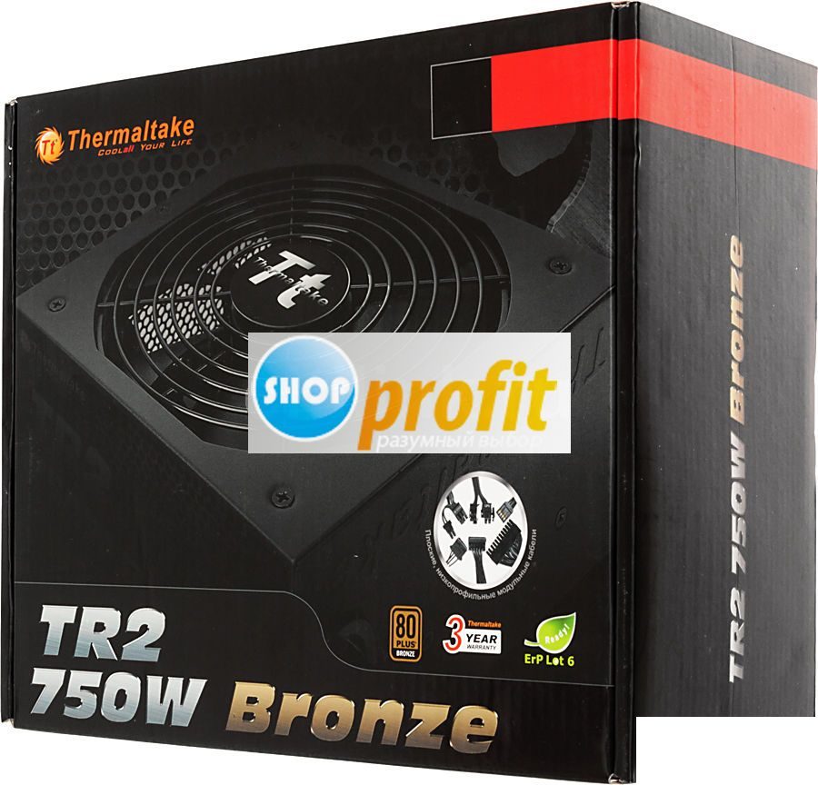 Блок питания Thermaltake TR2 Bronze 720W, 750Вт, 135мм, черный, retail (TR-750PCBEU)