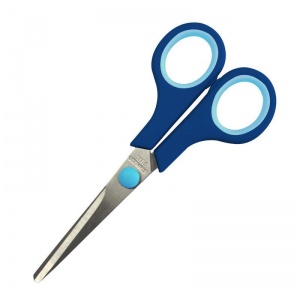 Ножницы Attache Economy 140мм, прорезиненные ручки, синие, 12шт.