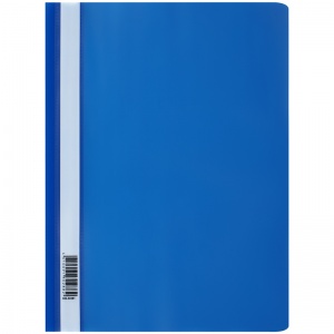 Папка-скоросшиватель Стамм (А4, 160мкм, до 100л., пластик) синяя (ММ-32251)