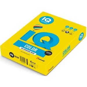 Бумага цветная А4 IQ Color неон желтая, 80 г/кв.м, 500 листов (NEOGB)