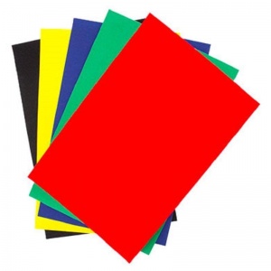 Бумага цветная бархатная Апплика (А4, 5 листов, 5 цветов) (С0198)