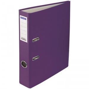 Папка с арочным механизмом OfficeSpace (50мм, А4, до 350л., бумвинил) фиолетовая (270113), 25шт.