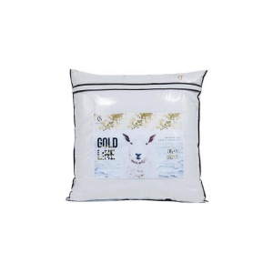 Подушка Селена Gold line 70х70см, искусственный лебяжий пух-полиэфирное волокно-овечья шерсть/микрофибра
