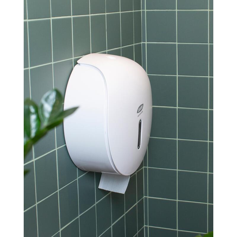 Диспенсер для туалетной бумаги рулонной Luscan Etalon, пластик, белый