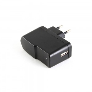 Сетевое зарядное устройство Gembird MP3A-UC-AC1-B, USB, ток 1A, черный