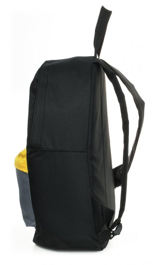 Рюкзак школьный Creativiki Street Basic 17л, 40х28х15см, мягкий, 1 отделение, черно-желтый