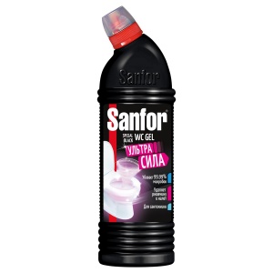 Средство для сантехники Sanfor WC gel Special Black, гель, 750г (1896), 15шт.
