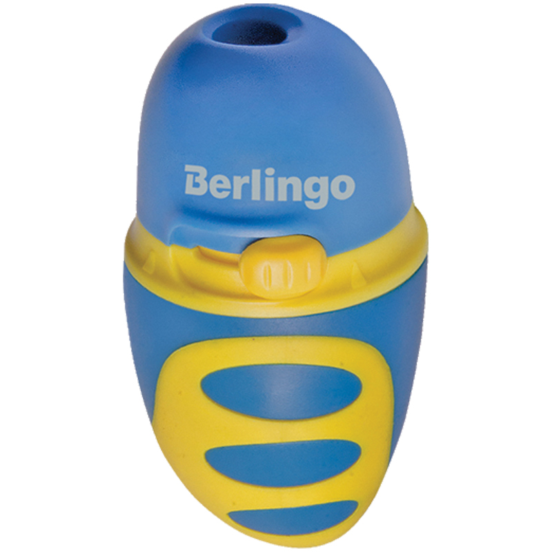 Точилка ручная пластиковая Berlingo Riddle (1 отверстие, c регулятором заточки грифеля, с контейнером) (BBp_15014)