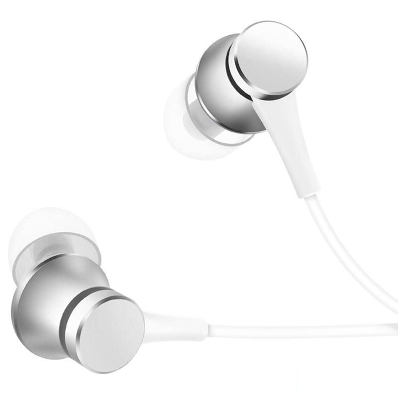 Наушники-вкладыши Xiaomi Mi In-Ear Headphones Basic, проводные, серебристый