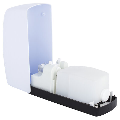 Диспенсер для жидкого мыла Лайма Professional, наливной, 1000мл, белый, ABS-пластик (605782)