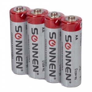 Батарейка Sonnen AA/R6 (1.5 В) солевая (эконом, 4шт.) (451097)