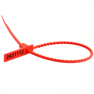 Пломба пластиковая сигнальная "ЭКОтрэк" 255мм, красная, 100шт. (ЭКОТРЭК (Комплект) Красный)