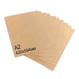 Крафт-бумага упаковочная Brauberg, 420х594мм (формат А2), 78 г/кв.м, 100 листов (440150)