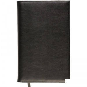 Ежедневник недатированный 160x250мм Boncarnet Prestige (190 листов) обложка кожа, черная (160x250мм)