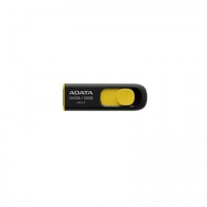 Флэш-диск USB 32Gb A-DATA UV128, USB3.0, черный/желтый