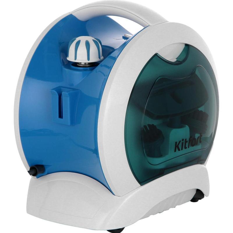 Пароочиститель Kitfort KT-952, белый/голубой